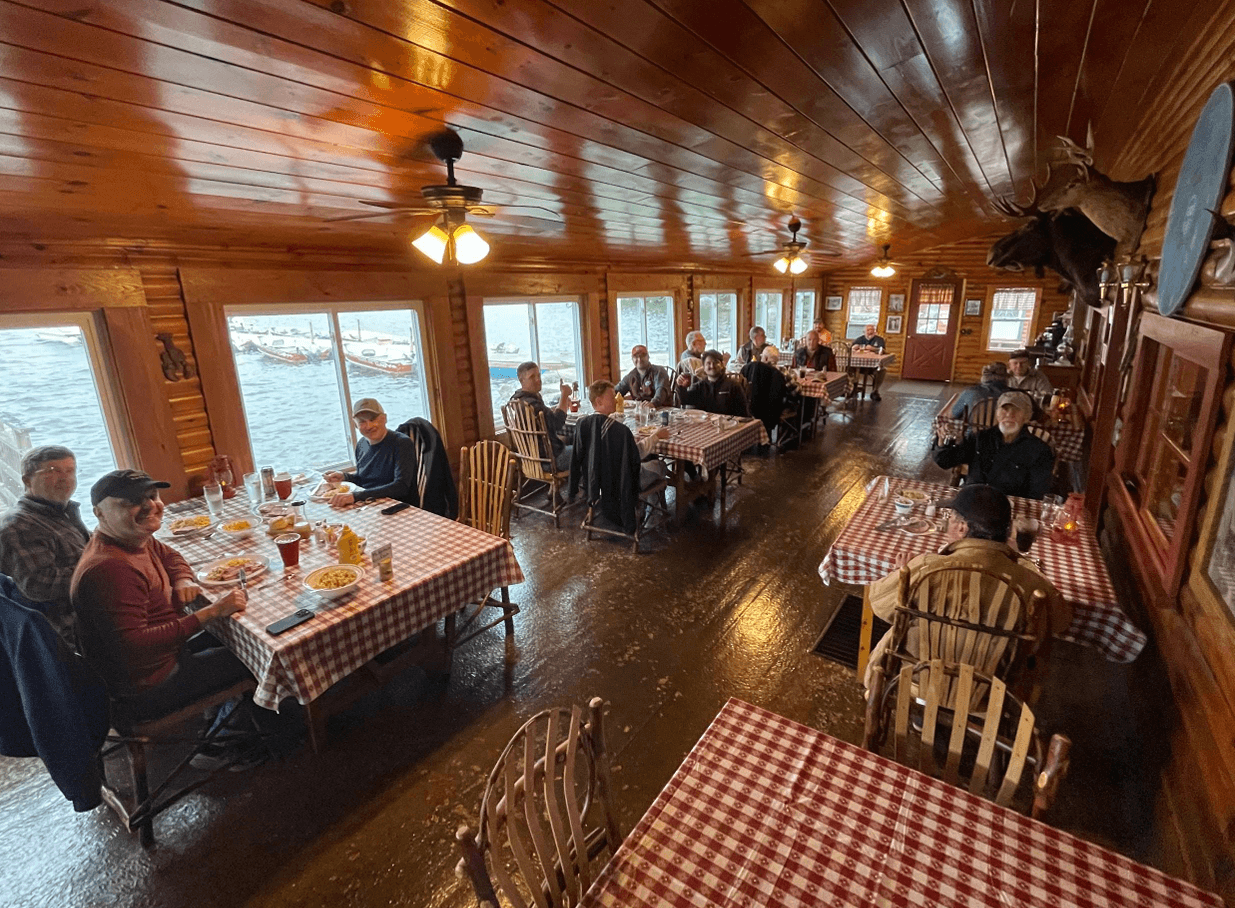 Dining room full of guests